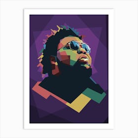 Rod Wave Pop Art WPAP Art Print