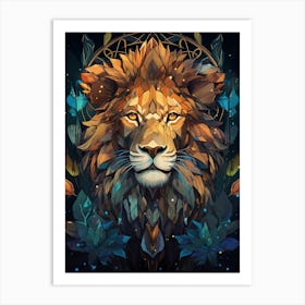 Lion Head 6 Art Print