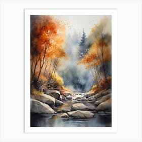 Autumn In The Woods Art Print