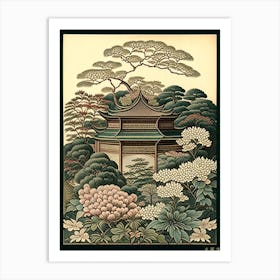 Tofuku Ji, 1, Japan Vintage Botanical Art Print