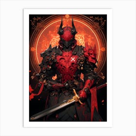Demon Warrior 1 Art Print