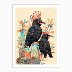 Crows 4 Art Print