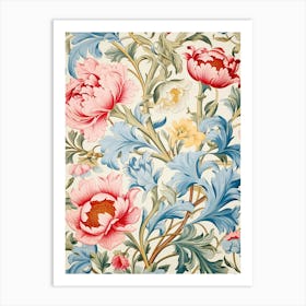 Floral Wallpaper 98 Art Print