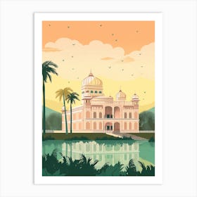 Lucknow India Travel Illustration 3 Art Print
