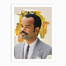 Jeffrey Wright Retro Collage Movies Art Print