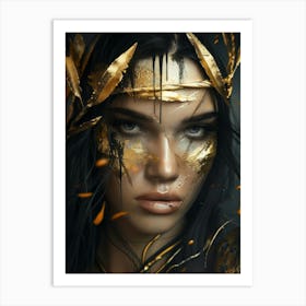 Golden Goddess Art Print