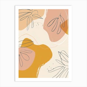 Abstract Floral Pattern 20 Art Print