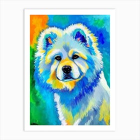 Chow Chow 2 Fauvist Style Dog Art Print