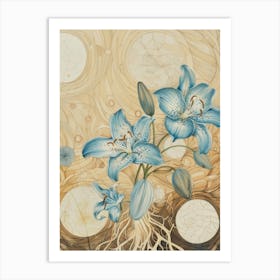 Blue Lily 1 Art Print