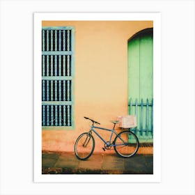 Bicycle On Pavement Cuba Art Print