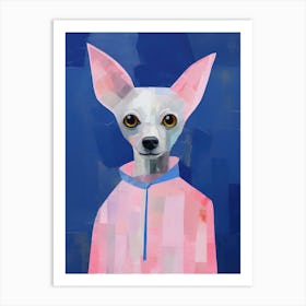 Playful Illustration Of Dog For Kids Room 3 Art Print