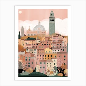 Siena, Italy Illustration Art Print