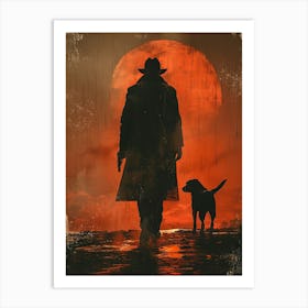 Man And His Dog Art Print