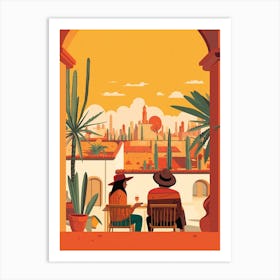 Mexico 2 Travel Illustration Art Print