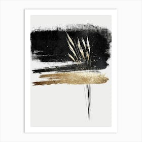 Black And Gold Canvas Print 55 Art Print