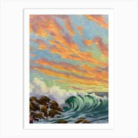 Sunset At The Beach 33 Art Print