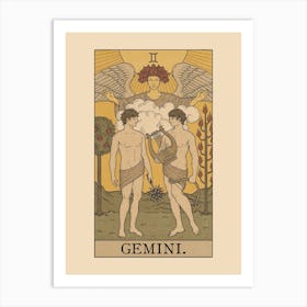 Gemini X The Lovers Art Print