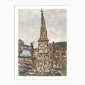 Banbury Cross 14th Feb 2024 Art Print