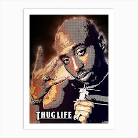 2pac Thug Life Art Print