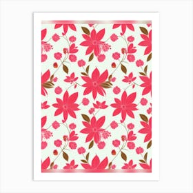 Floral Pattern 15 Art Print