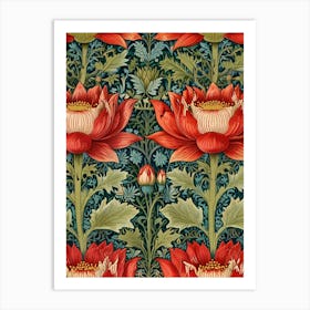 William Morris Lotus Art Print