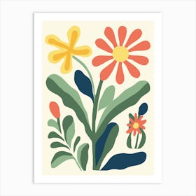 Flowers In The Garden Art Print