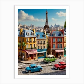 Paris Street Scene 2 Art Print