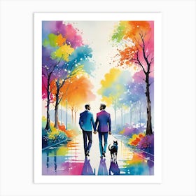 Rainbow Lovers Art Print