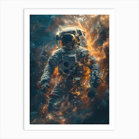 Fantasy Whimsical Astronaut 8 Art Print