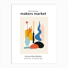 San Francisco Artisan Alley Market 2 Art Print