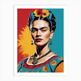 Frida Kahlo Portrait (23) Art Print