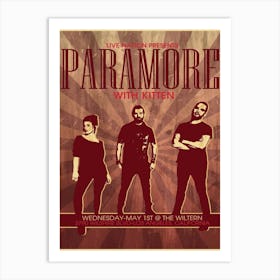 Paramore Art Print