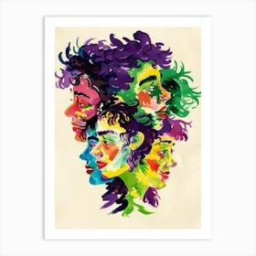 Portrait Of A Group Of People 3 Art Print