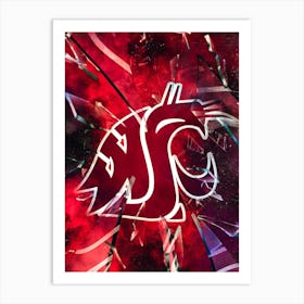 Washington State Cougars 1 Art Print