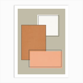 Geometry with expressive squares 6 Art Print