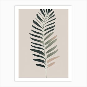 Southern Shield Fern Simplicity Art Print