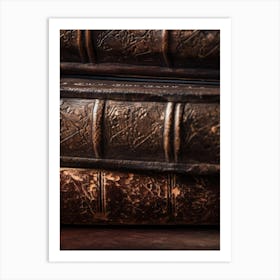 Old Books On A Wooden Table Art Print