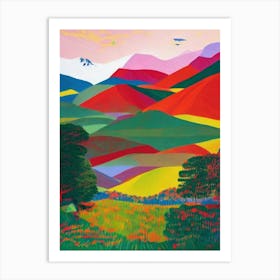 Huascarán National Park 1 Peru Abstract Colourful Art Print
