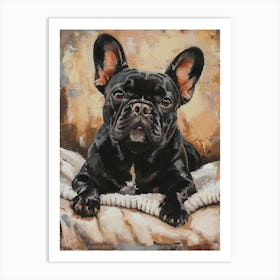 French Bulldog Acrylic Painting 6 Art Print