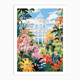 Birmingham Botanical Gardens Modern Illustration 2 Art Print