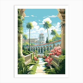 Vizcaya Museum And Gardens Usa Illustration 1  Art Print