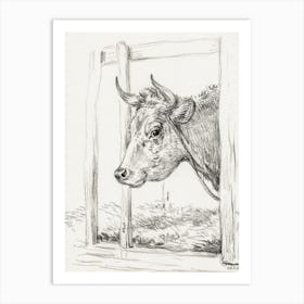 Head Of A Cow (1820), Jean Bernard Art Print