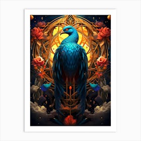 Blue Phoenix Art Print