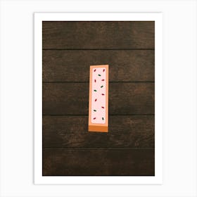 Gingerbread Christmas Letters Living Room Holiday Display 09 Art Print