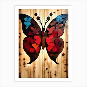 Butterfly Puzzle Wall Art Art Print