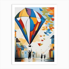 Kite Flying 1 Art Print