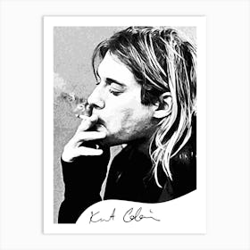 kurt cobain nirvana Art Print