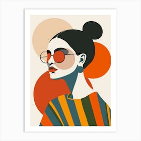 Woman In Sunglasses 14 Art Print