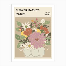 Flower Market Paris 2 1 Art Print