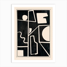 Modern Abstract Minimal Shapes 39 Art Print
